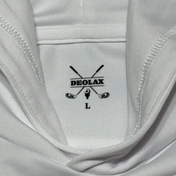 Deolax Men's White Light Hoodie Size Large - Picture 4 of 4